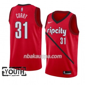 Portland Trail Blazers Seth Curry 31 2018-19 Nike Punainen Pelipaidat Swingman - Lasten